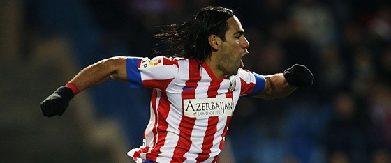 PTIGÓLOVÁ SHOW. Radamel Falcao z Atlétika Madrid dal v utkání panlské ligy