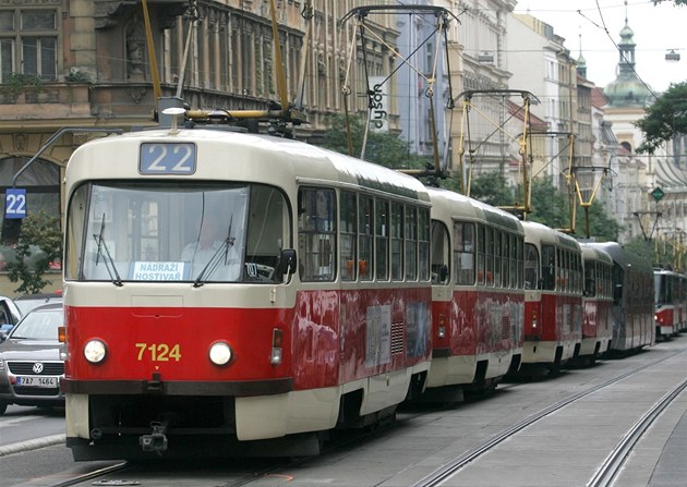 Tramvaje v Jené ulici (ilustraní foto)