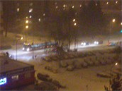 Sníh a led komplikovaly dopravu v Kri.