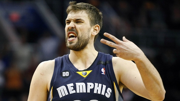 Marc Gasol z Memphisu nevypad zrovna v pohod.