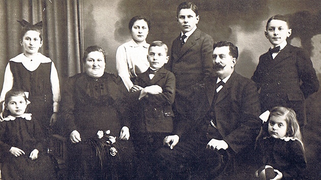 Rodina Garhammerovch na historick fotografii