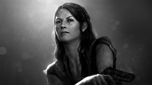 Herečka Annie Wersching jako ostřílený pašerák ve hře The Last of Us