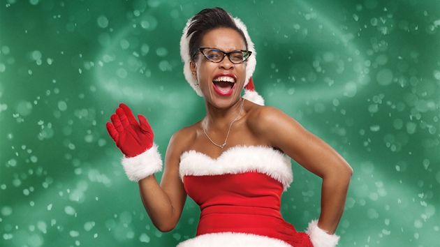 Zpvaka Tonya Graves jako sexy Santa Claus