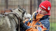 Jana Lovette Henychová provozuje v Horním Maxov musherskou kolu Husky.