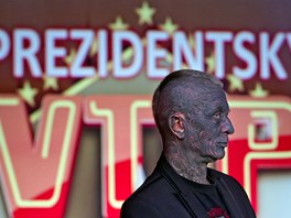 Prezidentský kandidát Vladimír Franz (17. prosince 2012, Praha).
