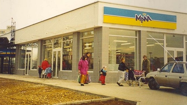 Supermarket Mana v roce 1991