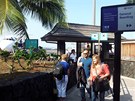 Na letiti v Kon na Big Islandu je terminál otevený a z brány je to do...
