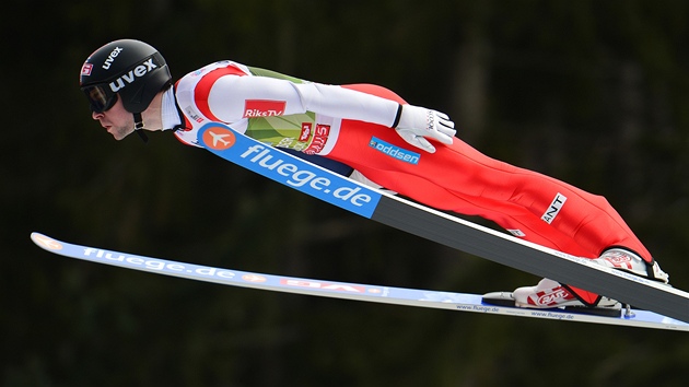 Norský skokan na lyích Anders Jacobsen na mstku v Innsbrucku