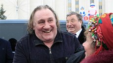 Gérard Depardieu na návštěvě v Saransku (leden 2013). Gérard Depardieu na návštěvě v Saransku (leden 2013).