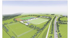 Návrh nového fotbalového stadionu Vejsplachy ve Vrchlabí. Návrh nového fotbalového stadionu Vejsplachy ve Vrchlabí.