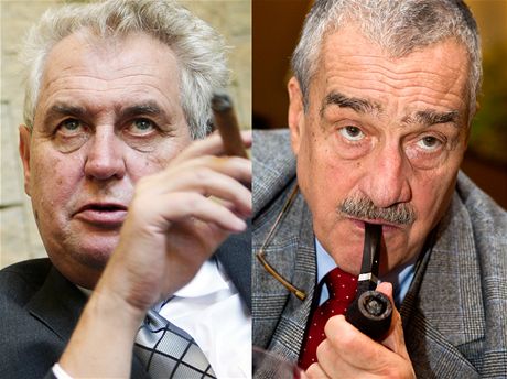 Milo Zeman a Karel Schwarzenberg