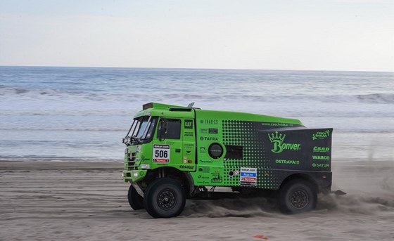 Martin Kolomý s kamionem Tatra pi Rallye Dakar