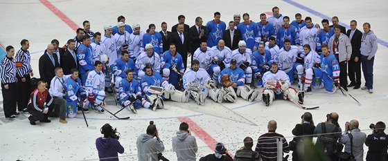 Letos se utkání hvzd KHL hrálo v eljabinsku.