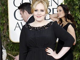 Zpvaka Adele na Zlatch glbech 2013