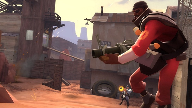 Grafika Team Fortress 2 je vjimen i pehledn.