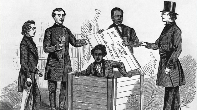 Henry "Box" Brown z otroctv uprchl v devn bedn. Pot se o nj starala s Underground Railroad.