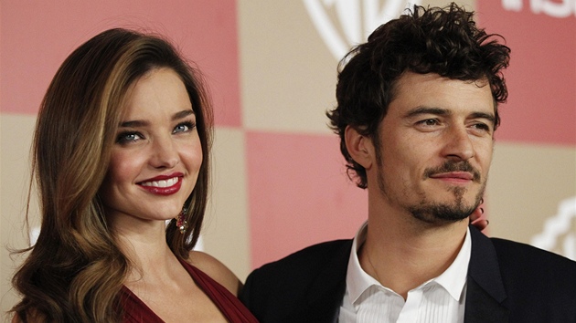 Miranda Kerrov a Orlando Bloom (Zlat glby, 13. ledna 2013)