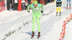 DALŠÍ ČECH. Běžec na lyžích Stanislav Řezáč (vpředu) skončil na Jizerské DALŠÍ ČECH. Běžec na lyžích Stanislav Řezáč (vpředu) skončil na Jizerské