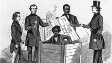 Henry "Box" Brown z otroctví uprchl v devné bedn. Poté se o nj starala sí