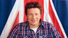 Jamie Oliver na titulu své knihy Moje velká Británie