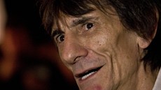 Ronnie Wood na pehlídce pánské módy MAN v Londýn