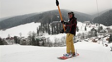 Skiareál Razula ve Velkých Karlovicích eká o víkendu na nápor lya.