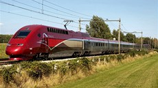 Vlak spolenosti Thalys na trati v Nizozemsku