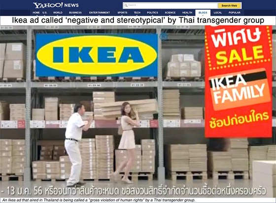 Ikea urazila ve své kampani v Thajsku místní transsexuály.