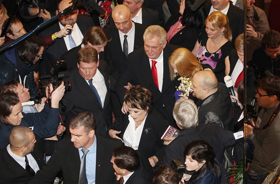Milo Zeman po prvním zvolení prezidentem v roce 2013