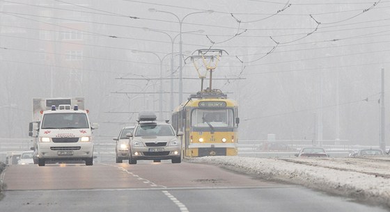 Smogová situace v Plzni.