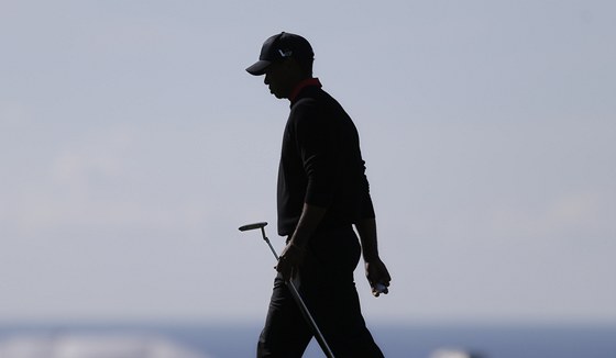 Tiger Woods v prbhu turnaje Farmers Insurance Open na hiti Torrey Pines