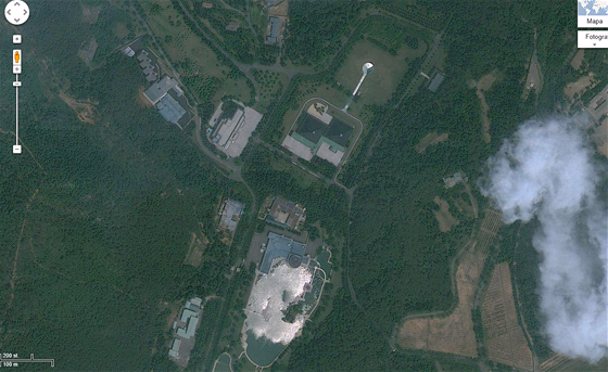 Rezidence severokorejského vdce Kim ong-una na mapách Google