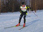 Helena Erbenov na lyaskm seku zimnho triatzlonu.