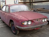 Prototyp vozu Tatra 603 A ped zahjenm renovace. (24. ledna 2013)