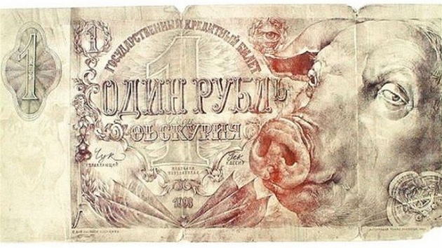 V devadetch letech si tvrce skutench eskch penz Oldich Kulhnek nakreslil a vytiskl pro poten parafrze bankovek rznch stt.