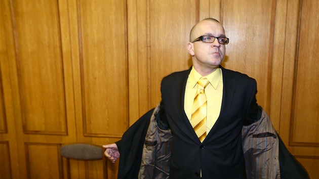Jaroslav krka u Obvodnho soudu pro Prahu 5. (23. ledna 2013)