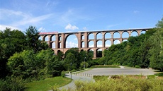 elezniní viadukt Göltzschtalbrücke nedaleko msta Plauen v Sasku