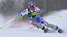 Veronika Velez Zuzulová pi slalomu v Mariboru