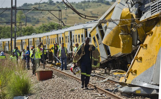 U jihoafrické metropole Pretoria se srazily dva pímstské vlaky, nehoda si