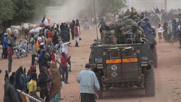 Francouzsk jednotky zasahuj v Mali. 