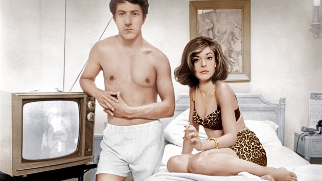 Dustin Hoffman a Anne Bancroftov ve filmu Absolvent (1967)