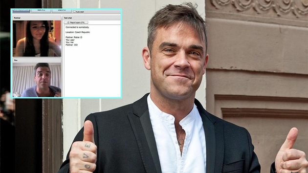 Robbie Williams si v klipu Losers chatuje s ekou.