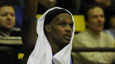 Thad McFadden při své obnovené premiéře v dresu Ústí nad Labem. Thad McFadden při své obnovené premiéře v dresu Ústí nad Labem.