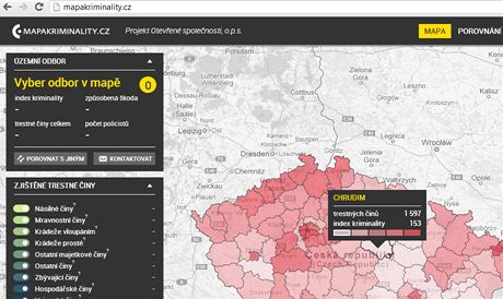 Mapakriminality.cz 