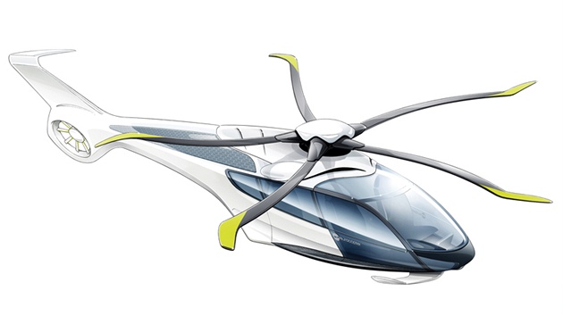 Vrtulník Eurocopter X4 ma mít vyí rychlost díky jinému tvaru list rotoru,...