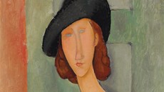Amedeo Modigliani: Jeanne Hébuterneová (v klobouku) Amedeo Modigliani: Jeanne Hébuterneová (v klobouku)