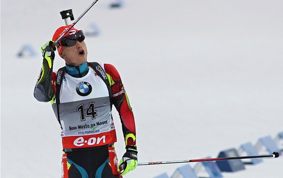 BEZ MEDAILE. Ondej Moravec skonil v závod na 15 km s hromadným startem na