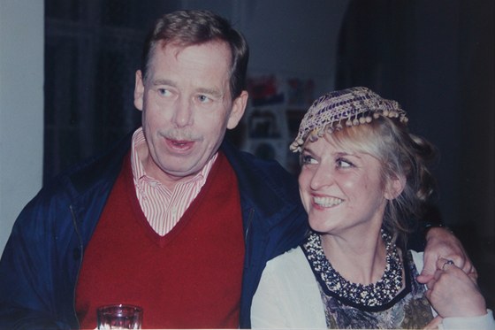 Psychoterapeutka Jitka Vodaská a Václav Havel