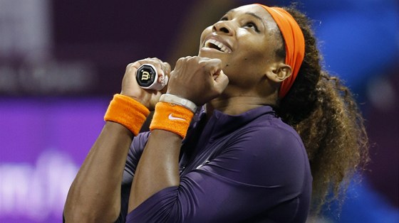 Serena Williamsová mla po výhe nad Petrou Kvitovou velkou radost.
