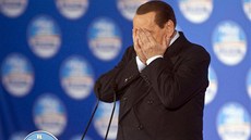 Silvio Berlusconi bhem volební kampan, ím 7. února 2013.